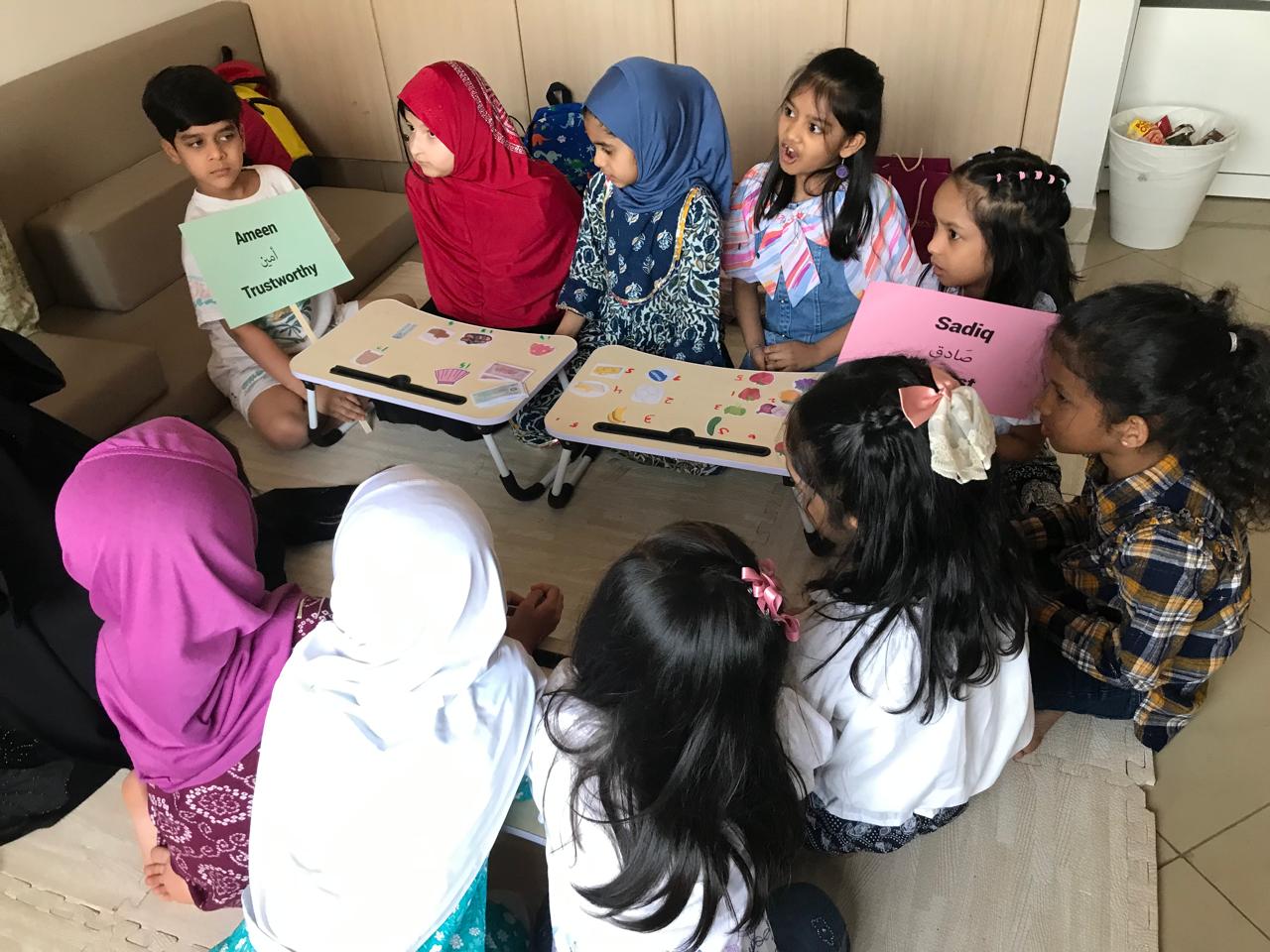 Kalimathi students learning Arabic